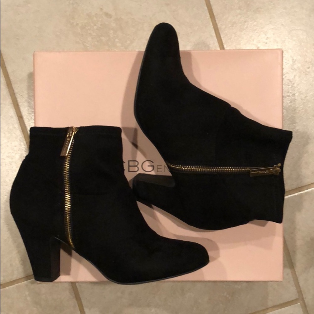 BCBG Suede Booties